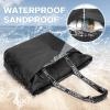 imageG4Free Beach Bag Waterproof Beach Bags for Women Personalized Strap Tote Bag for Women Birthday GiftsBlack