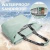 imageG4Free Beach Bag Waterproof Beach Bags for Women Personalized Strap Tote Bag for Women Birthday GiftsGreen
