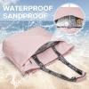 imageG4Free Beach Bag Waterproof Beach Bags for Women Personalized Strap Tote Bag for Women Birthday GiftsPink