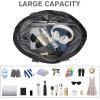 imageG4Free Beach Bag Waterproof Sandproof Beach Tote Bag Large Capacity Foldable for WomenBlack