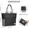 imageG4Free Beach Bag Waterproof Sandproof Beach Tote Bag Large Capacity Foldable for WomenBlack