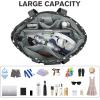 imageG4Free Beach Bag Waterproof Sandproof Beach Tote Bag Large Capacity Foldable for WomenBlack White