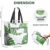 imageG4Free Beach Bag Waterproof Sandproof Beach Tote Bag Large Capacity Foldable for WomenLeaf