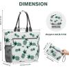 imageG4Free Beach Bag Waterproof Sandproof Beach Tote Bag Large Capacity Foldable for WomenPineapple