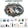 imageG4Free Beach Bag Waterproof Sandproof Beach Tote Bag Large Capacity Foldable for WomenPineapple