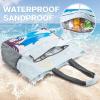 imageG4Free Beach Bag Waterproof Sandproof Beach Tote Bag Large Capacity Foldable for WomenSunrise Print