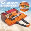 imageG4Free Beach Bag Waterproof Sandproof Beach Tote Bag Large Capacity Foldable for WomenSunset Print