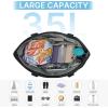 imageG4Free Beach BagWaterproof Beach Tote Pool Bags for WomenCompatible with Stanley CupFoldablefor Weekender TravelBlack