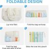 imageG4Free Beach BagWaterproof Beach Tote Pool Bags for WomenCompatible with Stanley CupFoldablefor Weekender TravelRainbow Stripes