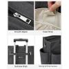 imageG4Free Canvas Tote Bag with Pockets Medium Size Crossbody Work Tote Bag for Women Zipper ClosureBlack