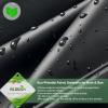 imageG4Free Eco Windproof Travel Umbrella for Rain ampamp Sun Strongest Fiberglass Frame Double Canopy with Reflective Strip Auto Open Close Folding Umbrella For Car Backpack PurseBlackBlue Sky