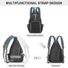 imageG4Free Pickleball Backpack Mens ampamp Womens Adjustable Crossbody Sling Bag Lightweight Paddle BagBlack