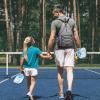 imageG4Free Pickleball Backpack Mens ampamp Womens Adjustable Crossbody Sling Bag Lightweight Paddle BagLight Grey