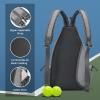 imageG4Free Pickleball Backpack Mens ampamp Womens Adjustable Crossbody Sling Bag Lightweight Paddle BagLight Grey