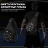 imageG4Free Pickleball Bag Crossbody Sling Bag for Men Women Pickleball Backpack Pickle Ball Paddle Bag Gifts for SportsBlack