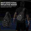 imageG4Free Pickleball Bag Crossbody Sling Bag for Men Women Pickleball Backpack Pickle Ball Paddle Bag Gifts for SportsBlack
