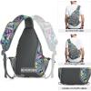 imageG4Free Pickleball Bag Crossbody Sling Bag for Men Women Pickleball Backpack Pickle Ball Paddle Bag Gifts for SportsBlue Leaf