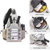 imageG4Free Pickleball Bag Crossbody Sling Bag for Men Women Pickleball Backpack Pickle Ball Paddle Bag Gifts for SportsIvory