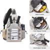 imageG4Free Pickleball Bag Crossbody Sling Bag for Men Women Pickleball Backpack Pickle Ball Paddle Bag Gifts for SportsIvory
