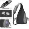imageG4Free Pickleball Bag Crossbody Sling Bag for Men Women Pickleball Backpack Pickle Ball Paddle Bag Gifts for SportsLight Grey