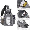 imageG4Free Pickleball Bag Crossbody Sling Bag for Men Women Pickleball Backpack Pickle Ball Paddle Bag Gifts for SportsLight Grey