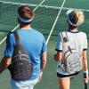 imageG4Free Pickleball Bag Crossbody Sling Bag for Men Women Pickleball Backpack Pickle Ball Paddle Bag Gifts for SportsLight Grey
