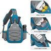 imageG4Free Pickleball Bag Crossbody Sling Bag for Men Women Pickleball Backpack Pickle Ball Paddle Bag Gifts for SportsTeal Blue