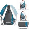 imageG4Free Pickleball Bag Crossbody Sling Bag for Men Women Pickleball Backpack Pickle Ball Paddle Bag Gifts for SportsTeal Blue