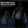 imageG4Free Pickleball Bag Crossbody Sling Bag for Men Women Pickleball Backpack Pickle Ball Paddle Bag Gifts for SportsTeal Blue
