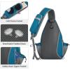 imageG4Free Pickleball Bag Crossbody Sling Bag for Men Women Pickleball Backpack Pickle Ball Paddle Bag Gifts for SportsTeal Blue