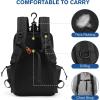 imageG4Free Pickleball Bag Fits 2 to 6 Paddles Large Pickleball Backpack with Fence Hook for Men and WomenBlackBlack