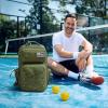 imageG4Free Pickleball Bag Fits 2 to 6 Paddles Large Pickleball Backpack with Fence Hook for Men and WomenBlackGreen