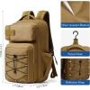 imageG4Free Pickleball Bag Fits 2 to 6 Paddles Large Pickleball Backpack with Fence Hook for Men and WomenBlackKhaki