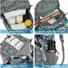 imageG4Free Pickleball Bag Pickleball Backpack for Women and Men Padel Bag Fits 2 to 4 Paddles Gifts for Pickleball LoversBlue Leaf