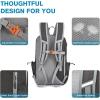 imageG4Free Pickleball Bag Pickleball Backpack for Women and Men Padel Bag Fits 2 to 4 Paddles Gifts for Pickleball LoversDark Grey