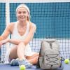imageG4Free Pickleball Bag Pickleball Backpack for Women and Men Padel Bag Fits 2 to 4 Paddles Gifts for Pickleball LoversIvory White