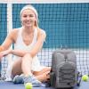 imageG4Free Pickleball Bag Pickleball Backpack for Women and Men Padel Bag Fits 2 to 4 Paddles Gifts for Pickleball LoversLightgrey