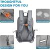 imageG4Free Pickleball Bag Pickleball Backpack for Women and Men Padel Bag Fits 2 to 4 Paddles Gifts for Pickleball LoversLightgrey