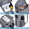 imageG4Free Pickleball Bag Pickleball Backpack for Women and Men Padel Bag Fits 2 to 4 Paddles Gifts for Pickleball LoversLightgrey