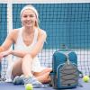 imageG4Free Pickleball Bag Pickleball Backpack for Women and Men Padel Bag Fits 2 to 4 Paddles Gifts for Pickleball LoversTeal Blue