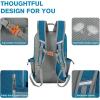 imageG4Free Pickleball Bag Pickleball Backpack for Women and Men Padel Bag Fits 2 to 4 Paddles Gifts for Pickleball LoversTeal Blue