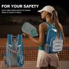 imageG4Free Pickleball Bag Pickleball Backpack for Women and Men Padel Bag Fits 2 to 4 Paddles Gifts for Pickleball LoversTeal Blue