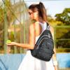 imageG4Free Pickleball Sling Bag for Women  Lightweight Crossbody Sports BagBlack