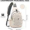 imageG4Free Pickleball Sling Bag for Women  Lightweight Crossbody Sports BagIvory