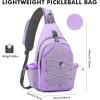 imageG4Free Pickleball Sling Bag for Women  Lightweight Crossbody Sports BagPurple