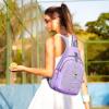 imageG4Free Pickleball Sling Bag for Women  Lightweight Crossbody Sports BagPurple