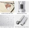 imageG4Free Travel Umbrella Ultralight UPF 50 UV Protection Compact Sun Umbrella Double Canopy Super Slim Small Portable Automatic Antibounce CloseBeige