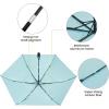 imageG4Free Travel Umbrella Ultralight UPF 50 UV Protection Compact Sun Umbrella Double Canopy Super Slim Small Portable Automatic Antibounce CloseLake Blue