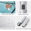 imageG4Free Travel Umbrella Ultralight UPF 50 UV Protection Compact Sun Umbrella Double Canopy Super Slim Small Portable Automatic Antibounce CloseLake Blue
