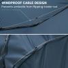 imageG4Free Windproof Travel Umbrellas for Rain Double Canopy Automatic Compact Umbrella with Strong Fiberglass Frame and Windproof CableNavy Blue